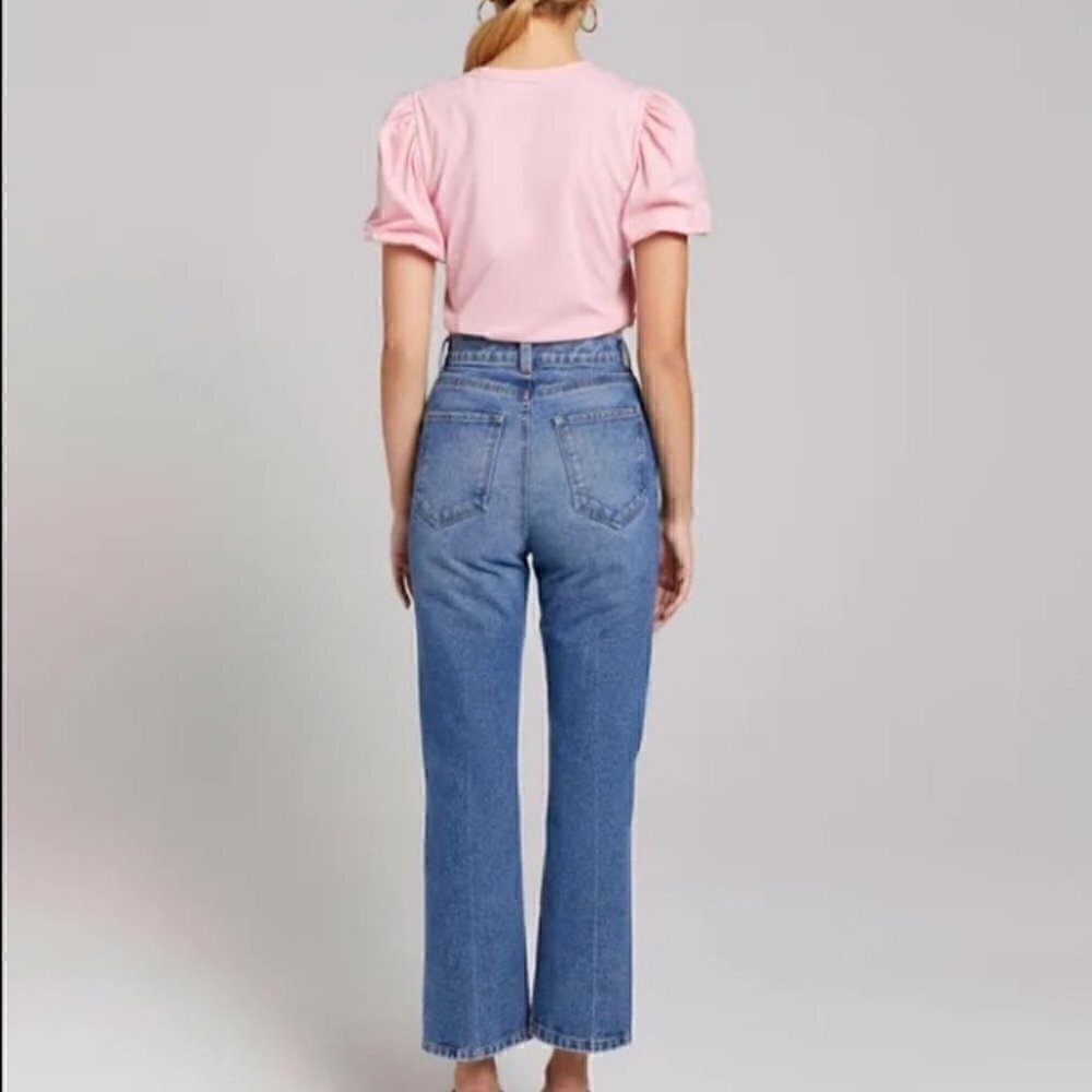 A.L.C Pink Poole Cotton Jersey Tee - Picture 3 of 9